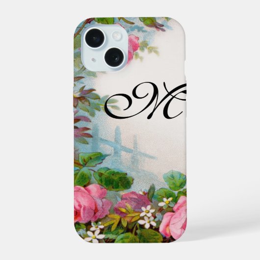 ROZEN & JASMINES MONOGRAAM iPhone 15 CASE (Achterkant)