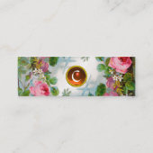 ROZEN & JASMINES MONOGRAM GEM oranje Mini Visitekaartje (Achterkant)