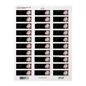 Rozen kaarsetiket etiket (Full Sheet)