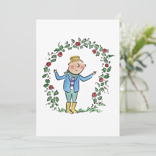 Rozen Kaart (Staand voorkant)