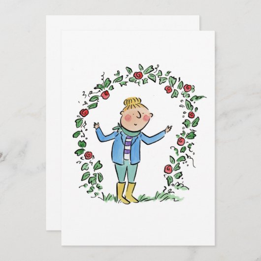 Rozen Kaart (Voorkant / Achterkant)