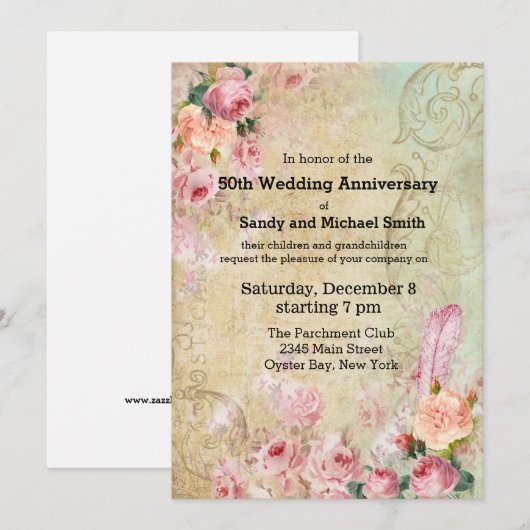  Rozen Kaart (Voorkant / Achterkant)