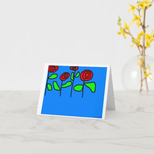 Rozen Kaart (Gele Bloem)