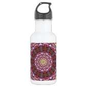 Rozen Kaleidoscoop Waterfles (Voorkant)
