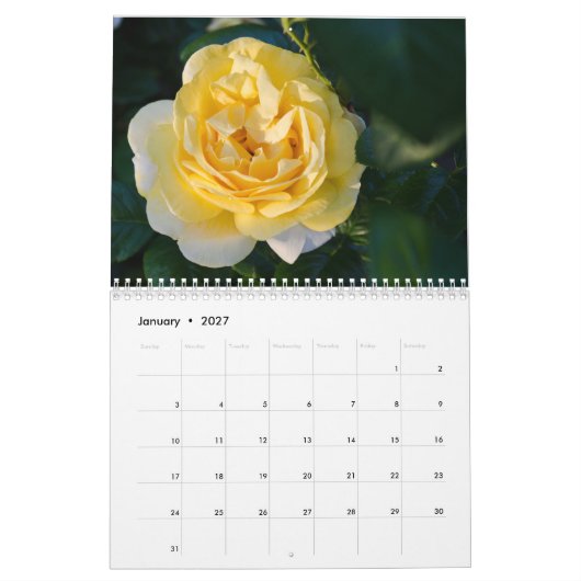 Rozen Kalender (Jan 2027)