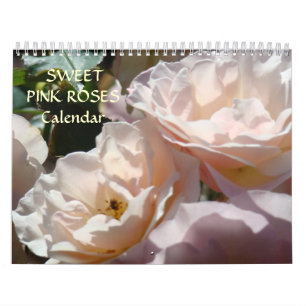 ROZEN KALENDER Zoete ROZE ROOS BLOEMEN