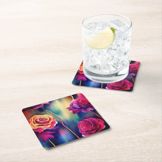 Rozen Kartonnen Onderzetters (Insitu)