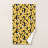 Rozen, Katten en Schedel Bad Handdoek (Handdoek)