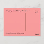  Rozen/Katten Verjaardag -Briefkaart Briefkaart (Achterkant)