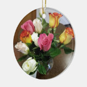 Rozen Keramisch Ornament (Links)