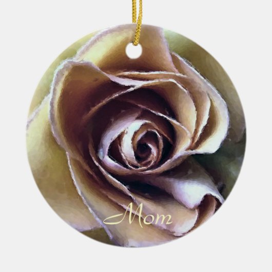 ROZEN KERAMISCH ORNAMENT (Voorkant)