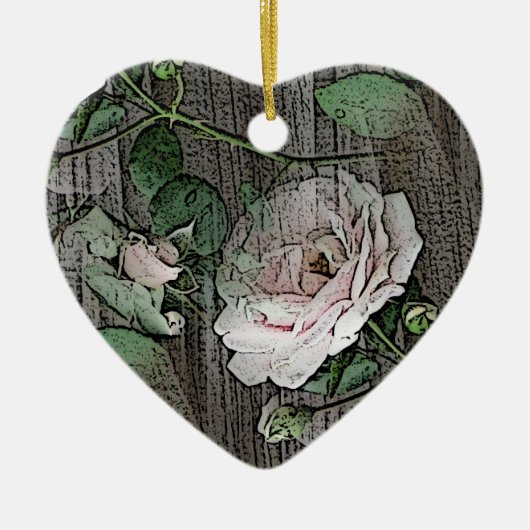 Rozen Keramisch Ornament (Voorkant)