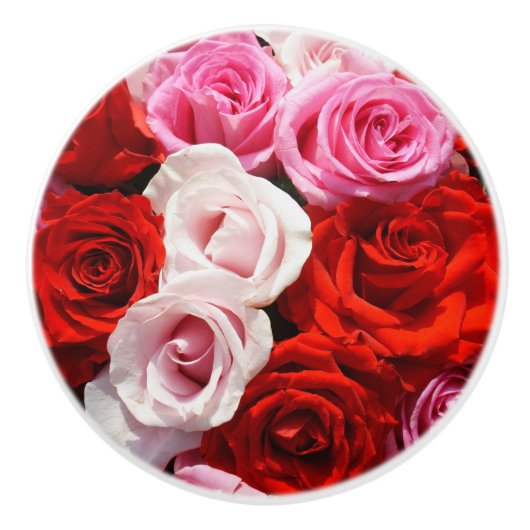 Rozen Keramische Knob Knop (Voorkant)