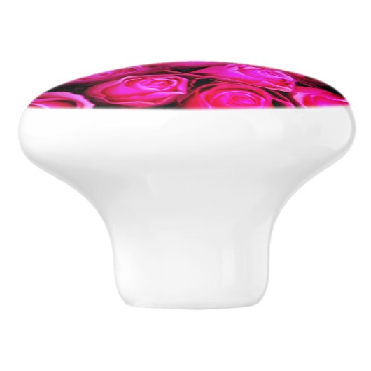 Rozen Keramische Knop (Zijkant)