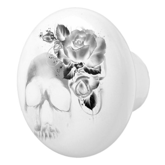 Rozen Keramische Knop (Rechts)