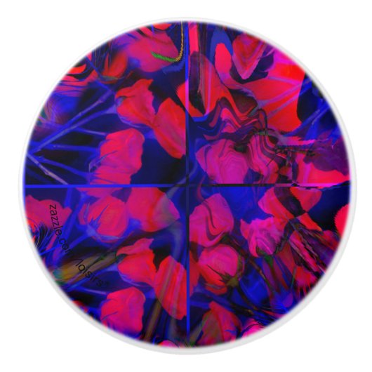 Rozen Keramische romp Knop (Voorkant)