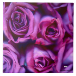 Rozen keramische tapijten tegeltje