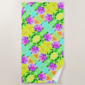 Rozen keukenhanddoek strandlaken (Voorkant)