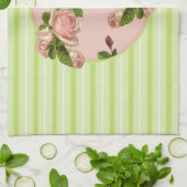 Rozen keukenhanddoeken voor katoen (Gevouwen)