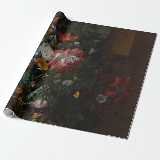 Rozen klaprozen en andere bloemen - Rachel Ruysch Cadeaupapier (Uitgerold)