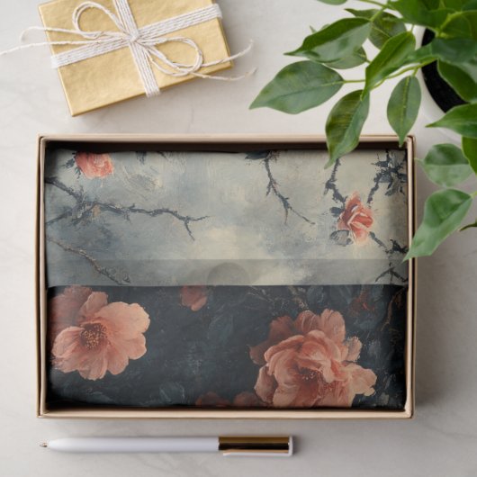 Rozen klimmen Vine Moody Decoupage Tissuepapier (Geschenk)