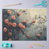Rozen klimmen Vine Moody Decoupage Tissuepapier (Craft)