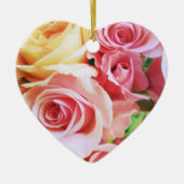 Rozen kliniek keramisch ornament (Voorkant)