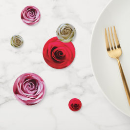 Rozen knop bloemdetail waterverf confetti