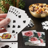 Rozen knoppen pokerkaarten (Insitu)