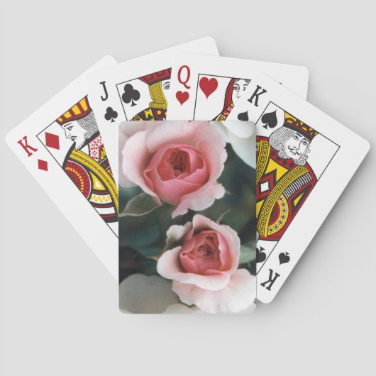 Rozen knoppen pokerkaarten (Achterkant)