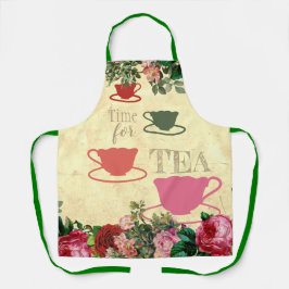  rozen koffiekopjes kookkeuken schort