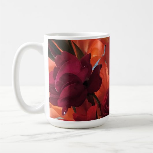 Rozen koffiemok (Links)