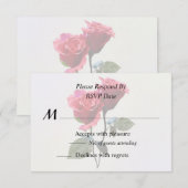 Rozen Koppel RSVP Kaartje (Voorkant / Achterkant)