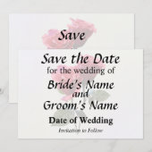 Rozen Koppel Save The Date (Voorkant / Achterkant)
