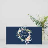 Rozen Krans Waterverf Bloemige Certificaat (Staand voorkant)