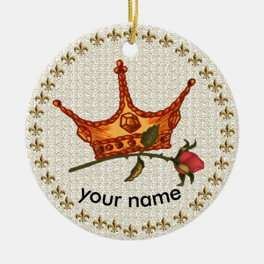 Rozen Kroon Ornament (Voorkant)
