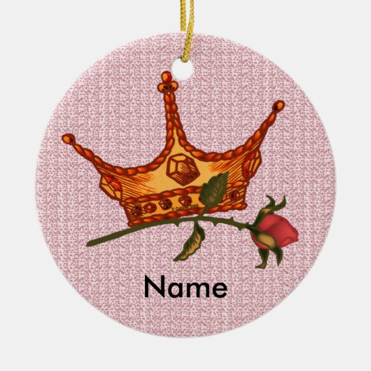 Rozen Kroon ornament  (Voorkant)