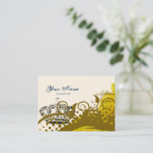 Rozen, Kroon, Zwemmen en Butterflies Visitekaartje (Staand voorkant)