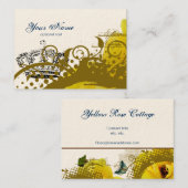 Rozen, Kroon, Zwemmen en Butterflies Visitekaartje (Voorkant / Achterkant)