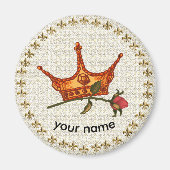 Rozen kroonmagneet magneet (Voorkant)