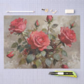 Rozen Kunst Olieverfschilderij Decoupage Tissuepapier (Craft)