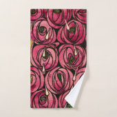 Rozen, kunstschilderij van Charles Mackintosh Bad Handdoek (Handdoek)