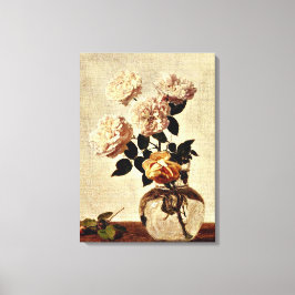 Rozen, kunstwerk van Henri Fantin-Latour Canvas Afdruk