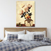 Rozen, kunstwerk van Henri Fantin-Latour Canvas Afdruk (Insitu (Slaapkamer))