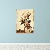 Rozen, kunstwerk van Henri Fantin-Latour Canvas Afdruk (Insitu (Houten vloer))