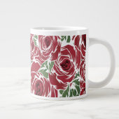 Rozen Landrode groene  bloem Grote Koffiekop (Rechts)