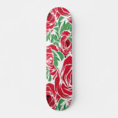 Rozen Landrode groene bloem Persoonlijk Skateboard (Voorkant)