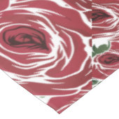 Rozen Landrode groene  bloem Tafelkleed (Gekanteld)