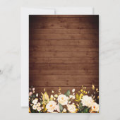 Rozen Lantaarns Vrijgezellenfeest Kaart (Achterkant)