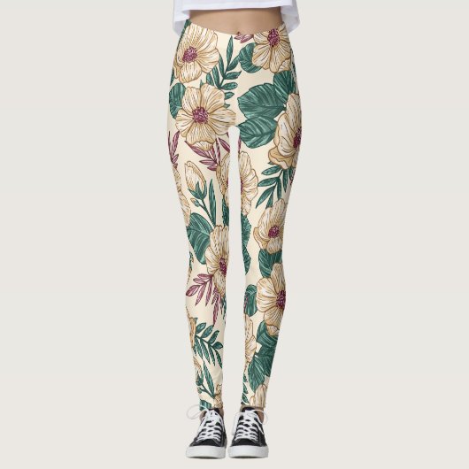 Rozen Leggings (Voorkant)